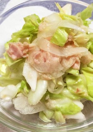 新キャベツと新玉のさっぱりサラダ♪-レシピのメイン写真