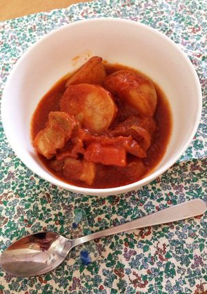 豚バラ肉とゴロゴロ野菜のバーベキュー煮-レシピのメイン写真