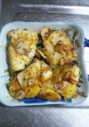 タラ【真ダラのカレー粉焼き】-レシピのメイン写真