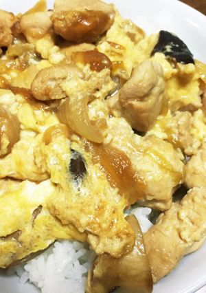 親子丼 沖縄産エリンギ入り-レシピのメイン写真