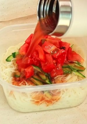 美味しいしびれ花椒の香りそうめん-レシピのメイン写真