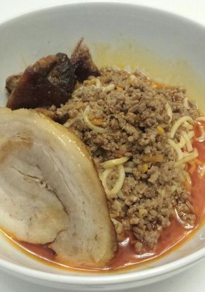 低糖質辛くないラー油使用の 汁なし担々麺-レシピのメイン写真
