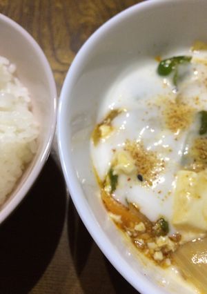 激辛麻婆豆腐にフレンチドレッシングv-レシピのメイン写真