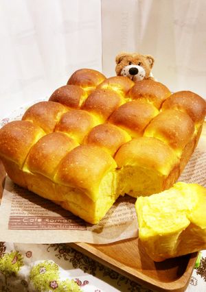 HBふわふわかぼちゃ入りちぎりパン♪-レシピのメイン写真