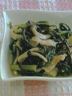 大根の葉っぱと茸の煮物-レシピのメイン写真