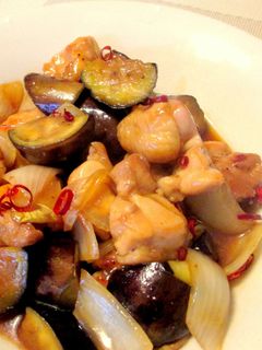 簡単☆鶏肉となすの照り焼き炒め-レシピのメイン写真