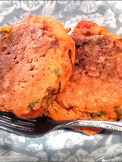 HMで作る芹とトマトのパンケーキ-レシピのメイン写真