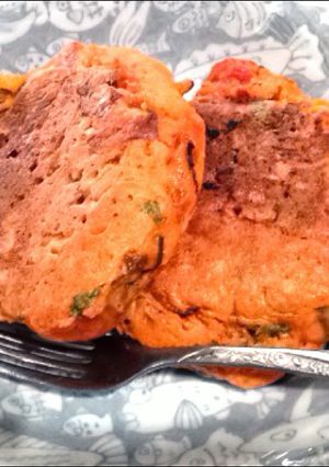 HMで作る芹とトマトのパンケーキ-レシピのメイン写真