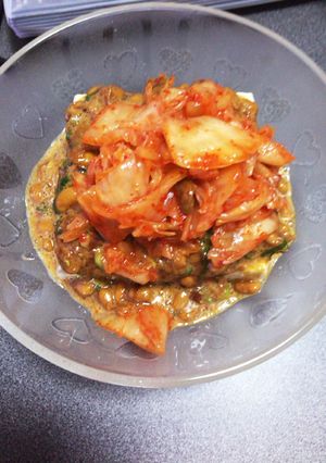 納豆キムチ冷やっこ-レシピのメイン写真