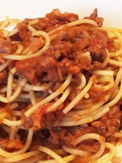 ごぼうとひき肉のパスタ★簡単-レシピのメイン写真