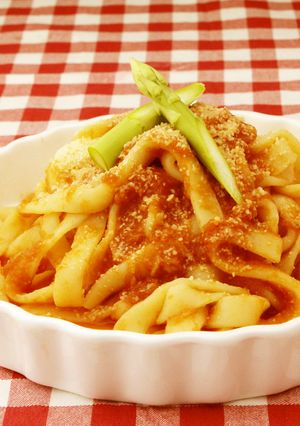 ミリィ＆ミリィソースのトマトパスタ風-レシピのメイン写真