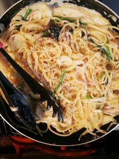 生クリーム不要!カルボナーラ風パスタ♪-レシピのメイン写真