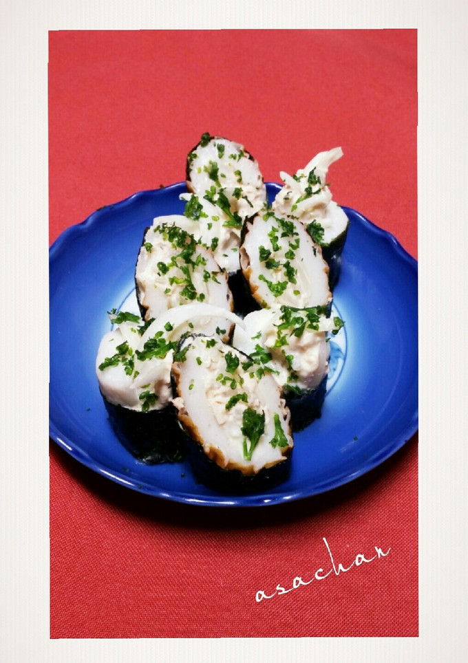 新玉ねぎで☆ちくわ海苔巻き&ちくわパン-レシピのメイン写真