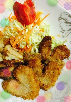ハートのヒレカツ！バレンタインお弁当にも-レシピのメイン写真