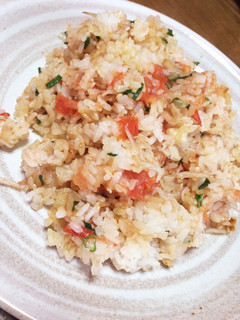 冷凍ご飯でトマトとじゃこのいためし-レシピのメイン写真