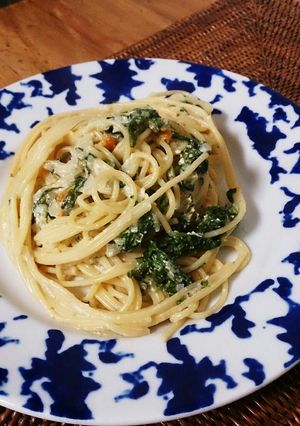 生青海苔とウニの豆乳クリームパスタ-レシピのメイン写真