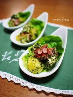 タコポテクリチーの紫蘇ジェノベ和え-レシピのメイン写真