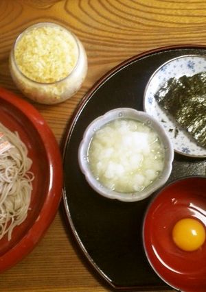 新玉ねぎで　蕎麦つけ麺-レシピのメイン写真