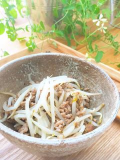 満足なもう一品!もやしのひき肉炒め☆☆-レシピのメイン写真