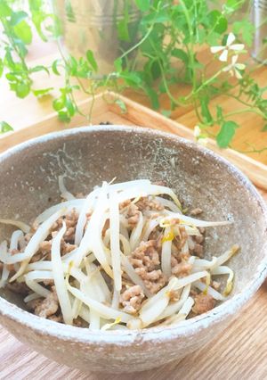 満足なもう一品！もやしのひき肉炒め☆☆-レシピのメイン写真