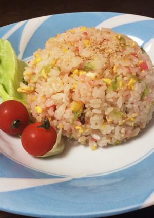 レタスと紅生姜と卵チャーハン-レシピのメイン写真
