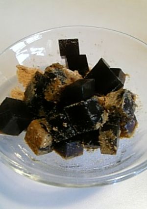 黒豆の煮汁で寒天デザート-レシピのメイン写真