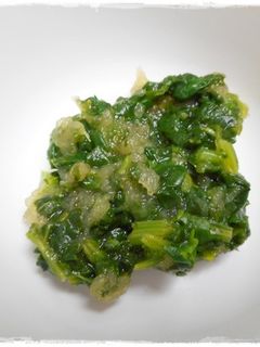 離乳食完了期 ほうれん草とリンゴの和え物-レシピのメイン写真