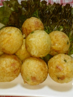 ご飯の消費に♪美味✩炒飯の焼おにぎり-レシピのメイン写真
