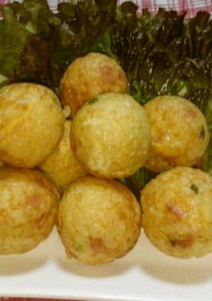ご飯の消費に♪美味✩炒飯の焼おにぎり-レシピのメイン写真