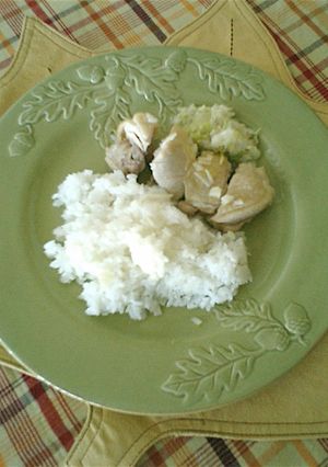 炊飯器で超簡単☆あとひくソースの海南鶏飯-レシピのメイン写真