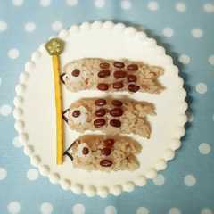 รูปของ ☆超簡単☆子供の日に赤飯でこいのぼり！