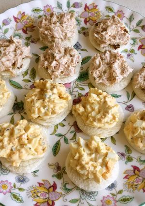 食パンで作る卵とツナのカナッペ-レシピのメイン写真