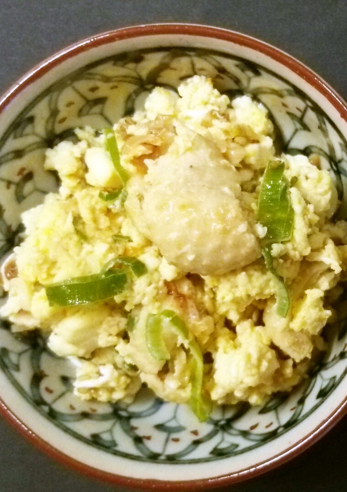 鶏皮の豆腐、たまご炒め-レシピのメイン写真