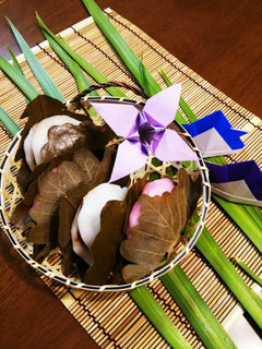 こどもの日☆柏餅♪小豆餡&白みそあん-レシピのメイン写真