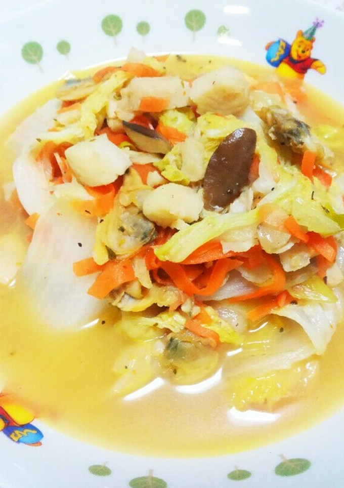 白菜と魚介のスープ-レシピのメイン写真