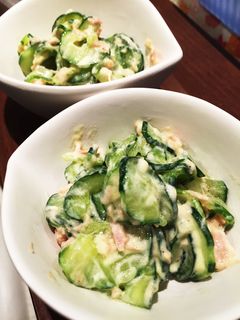 混ぜるだけキュウリとツナのサラダ-レシピのメイン写真