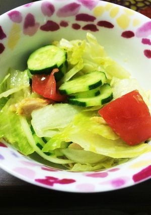カレー風味☆レタスサラダ-レシピのメイン写真