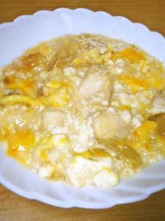 鶏胸の豆腐卵とじ-レシピのメイン写真