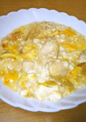 鶏胸の豆腐卵とじ-レシピのメイン写真