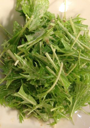 簡単！水菜の胡麻ドレッシング和え☆-レシピのメイン写真