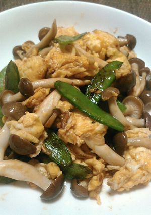 飯！しめじと卵のオイスターソース中華！-レシピのメイン写真