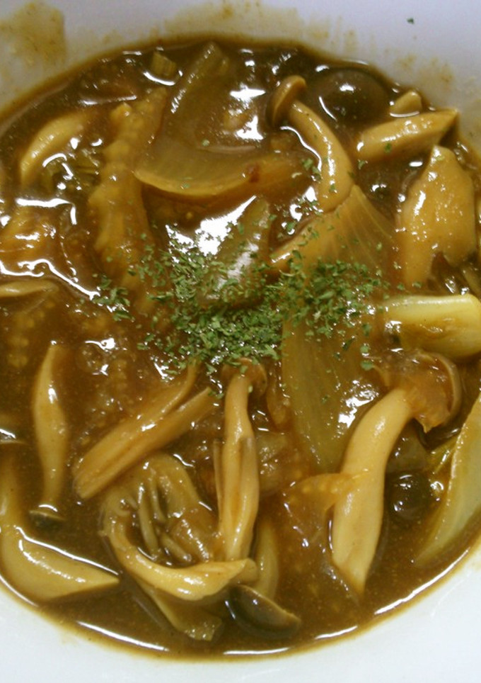 簡単！　セロリ　きのこの　カレー煮込み♪-レシピのメイン写真