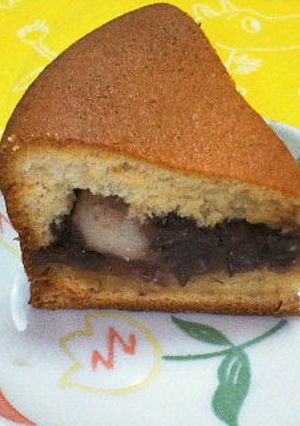 白玉＆あんこ入り☆和風ケーキ♪どらやき風-レシピのメイン写真