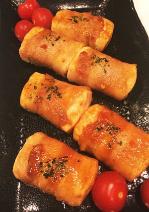 豚バラの豆腐巻き焼き-レシピのメイン写真