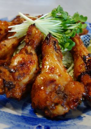 やみつき 手羽元のピリ辛焼き-レシピのメイン写真