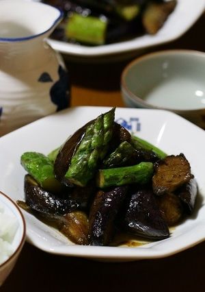 スペアリブの残り油でナスの炒めもの。-レシピのメイン写真