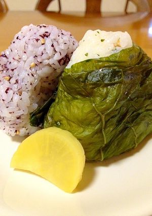 漬物でおにぎり-レシピのメイン写真