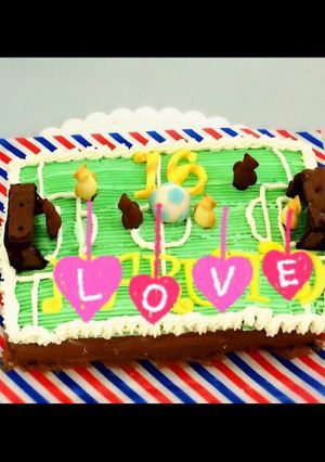 サッカー バースデーケーキ-レシピのメイン写真