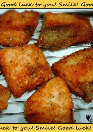 お弁当に☆塩鮭の香りﾊﾟﾝ粉焼き-レシピのメイン写真
