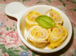 お弁当のおかず★卵とハムのクルクル巻き♪-レシピのメイン写真
